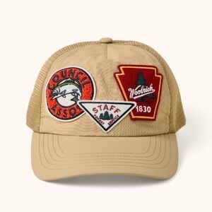 Woolrich Beige Custom Patchwork hat✨